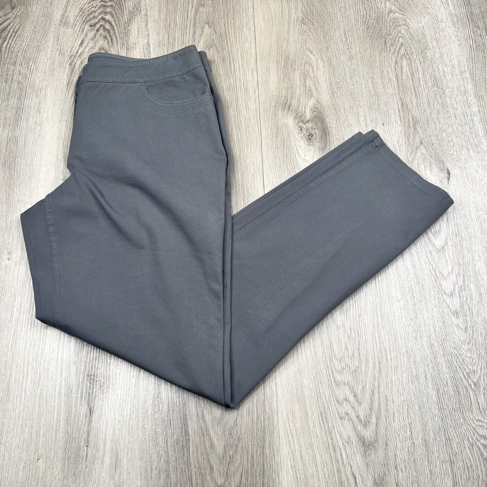 Eileen Fisher Lightweight Jeans Womens Size M Medium Inseam 30.5" Light Gray